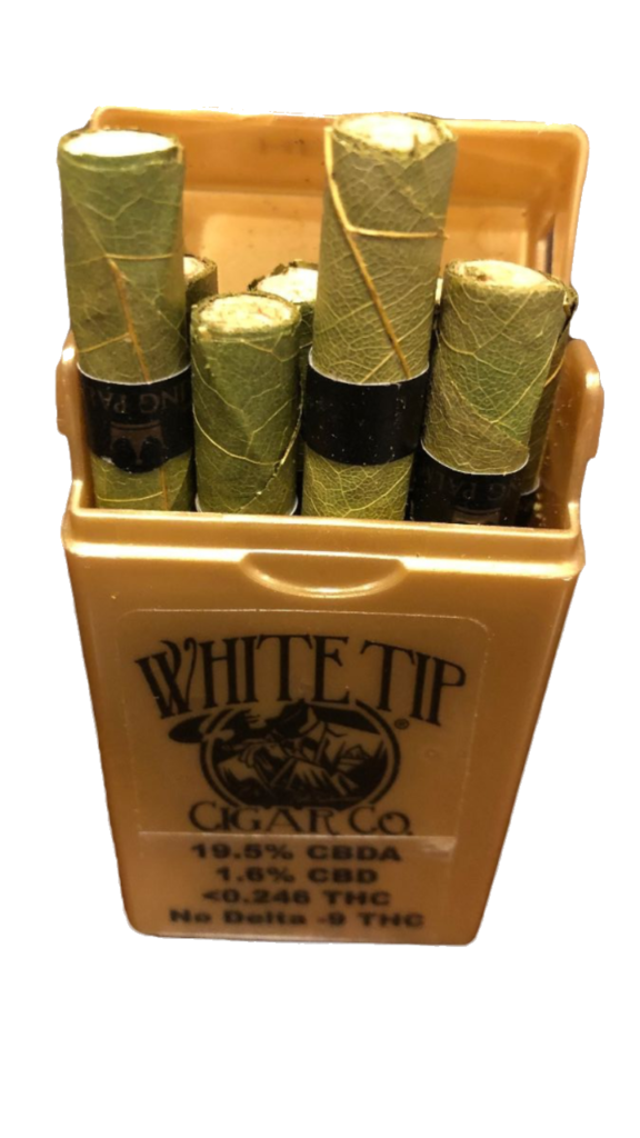 WHITE TIP CIGAR CBD No Tabacco Palm Leaf Display Pack Best 1